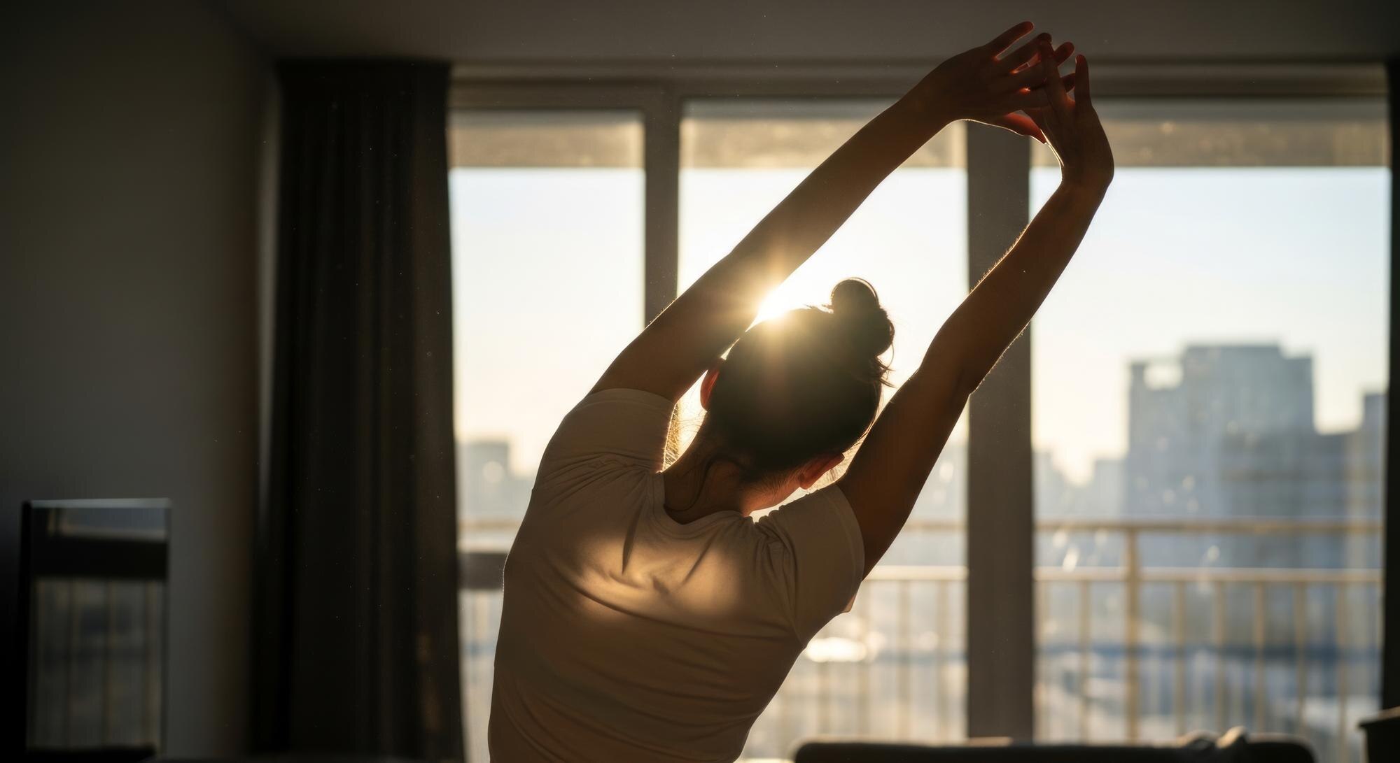 Stretching al mattino